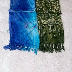Azure Blue Fringe Swim Coverup Resort Wear